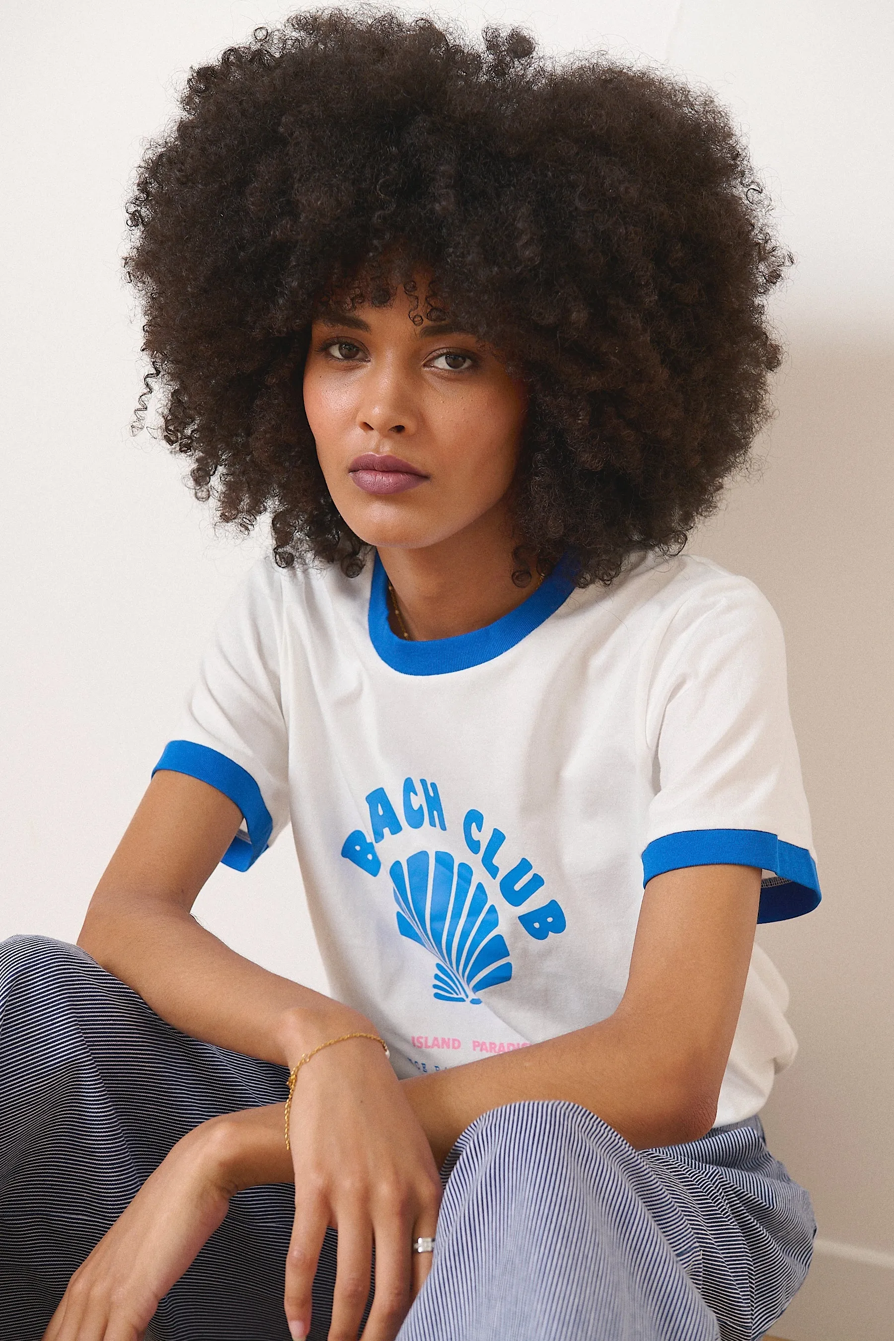 0920 Tshirt Vichy Blanc