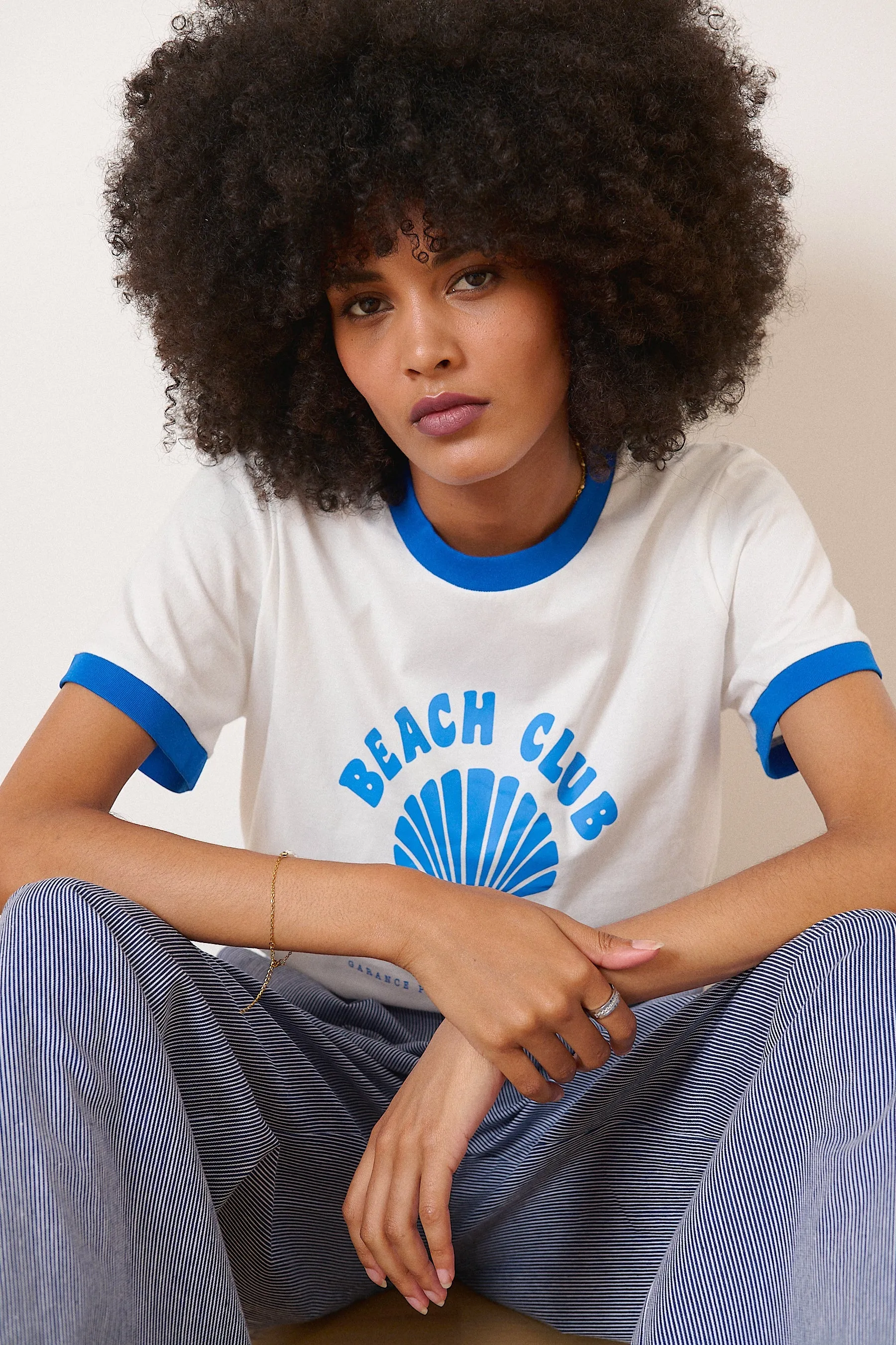 0920 Tshirt Vichy Blanc