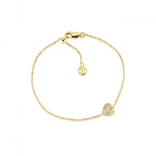 18k Gold Plated Caro Bracelet SJ-B72358-CZ-YG Sif Jakobs Jewellery