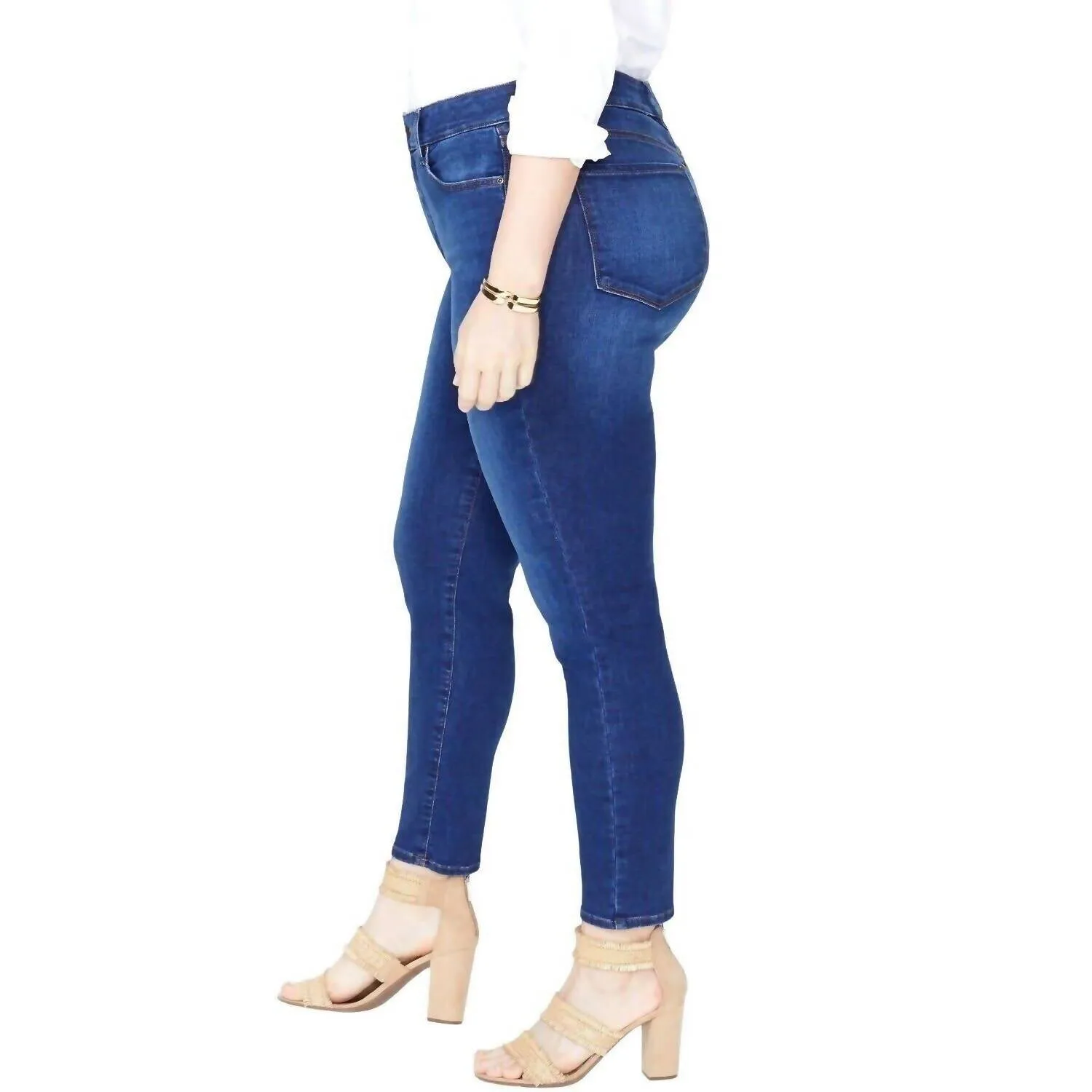 Ami Lift X Tuck Skinny Jeans In Blue