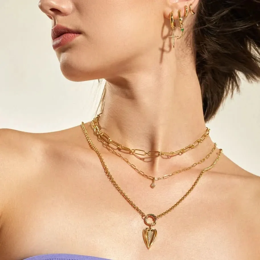 Ania Haie Gold Link Charm Chain Necklace N048-02G Ania Haie Jewellery