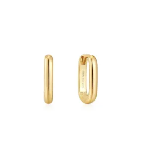 Ania Haie Gold Oval Hoop Earrings E048-04G Ania Haie Jewellery