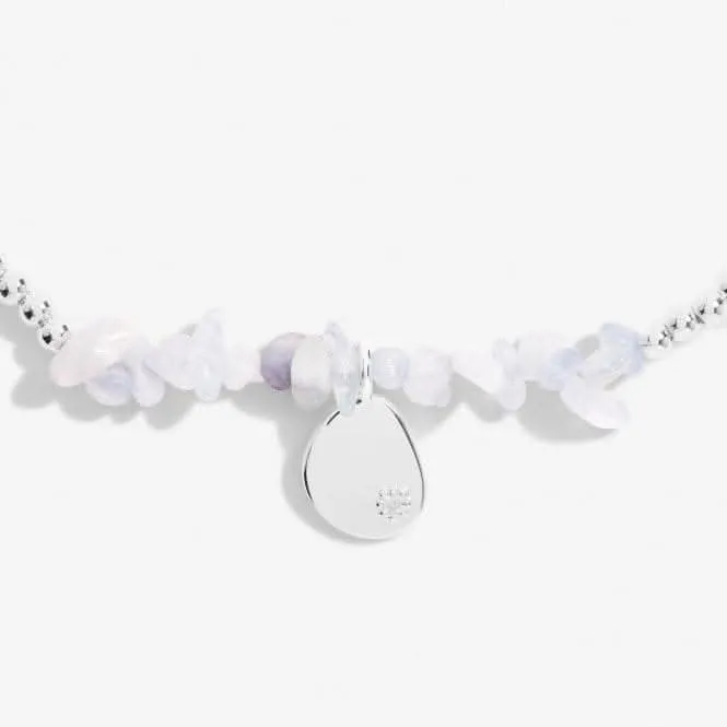 Anklet Blue Agate Silver Plated Anklet 23cm Stretch Anklet 6949 Joma Jewellery