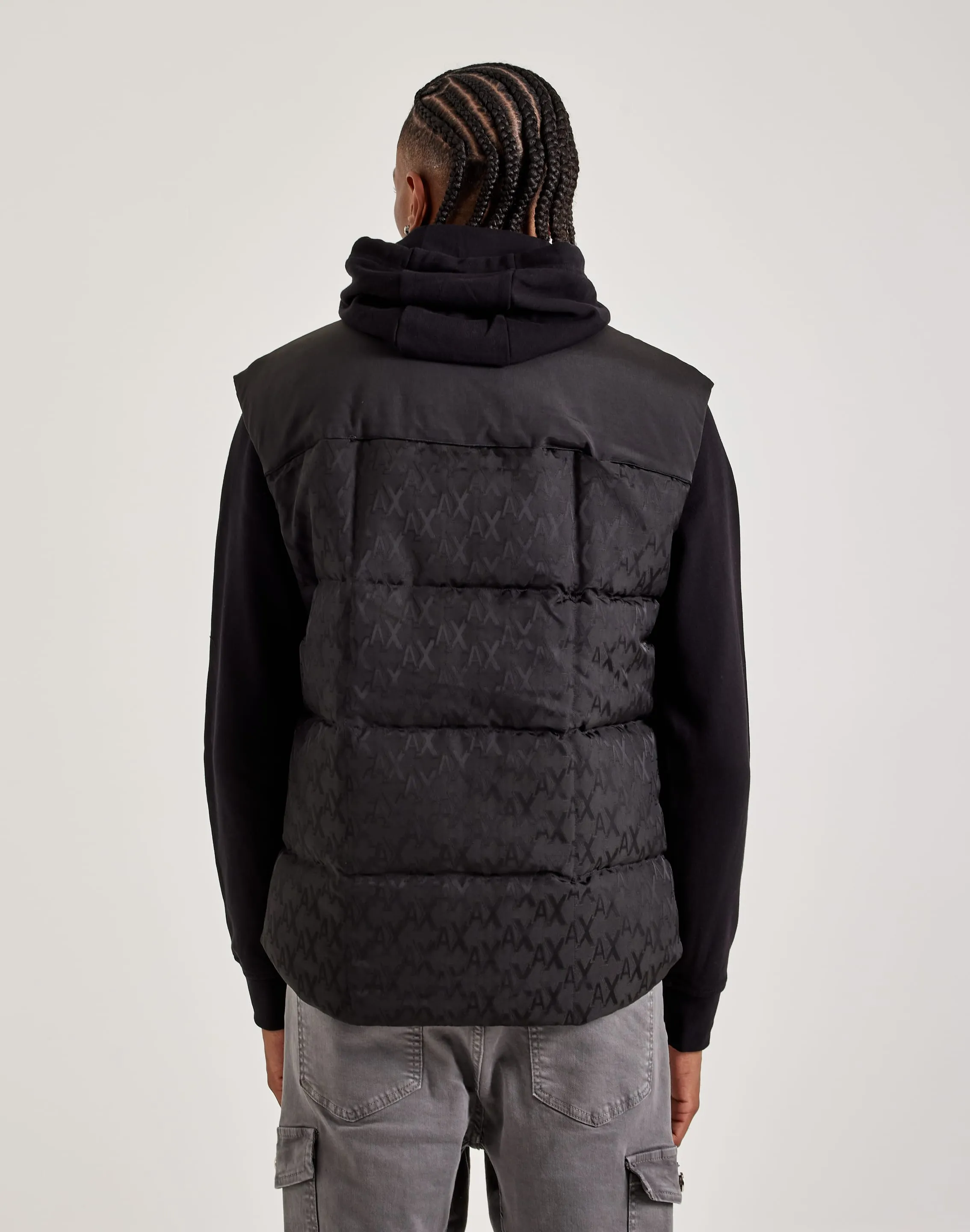 Armani Exchange Allover Print Puffer Vest