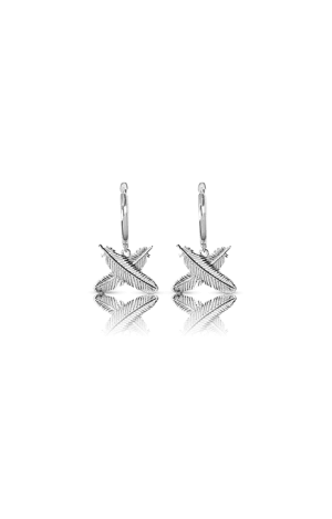 Boh Runga Jewellery Boh Runga - Feather Kisses Huggies Sterling Silver
