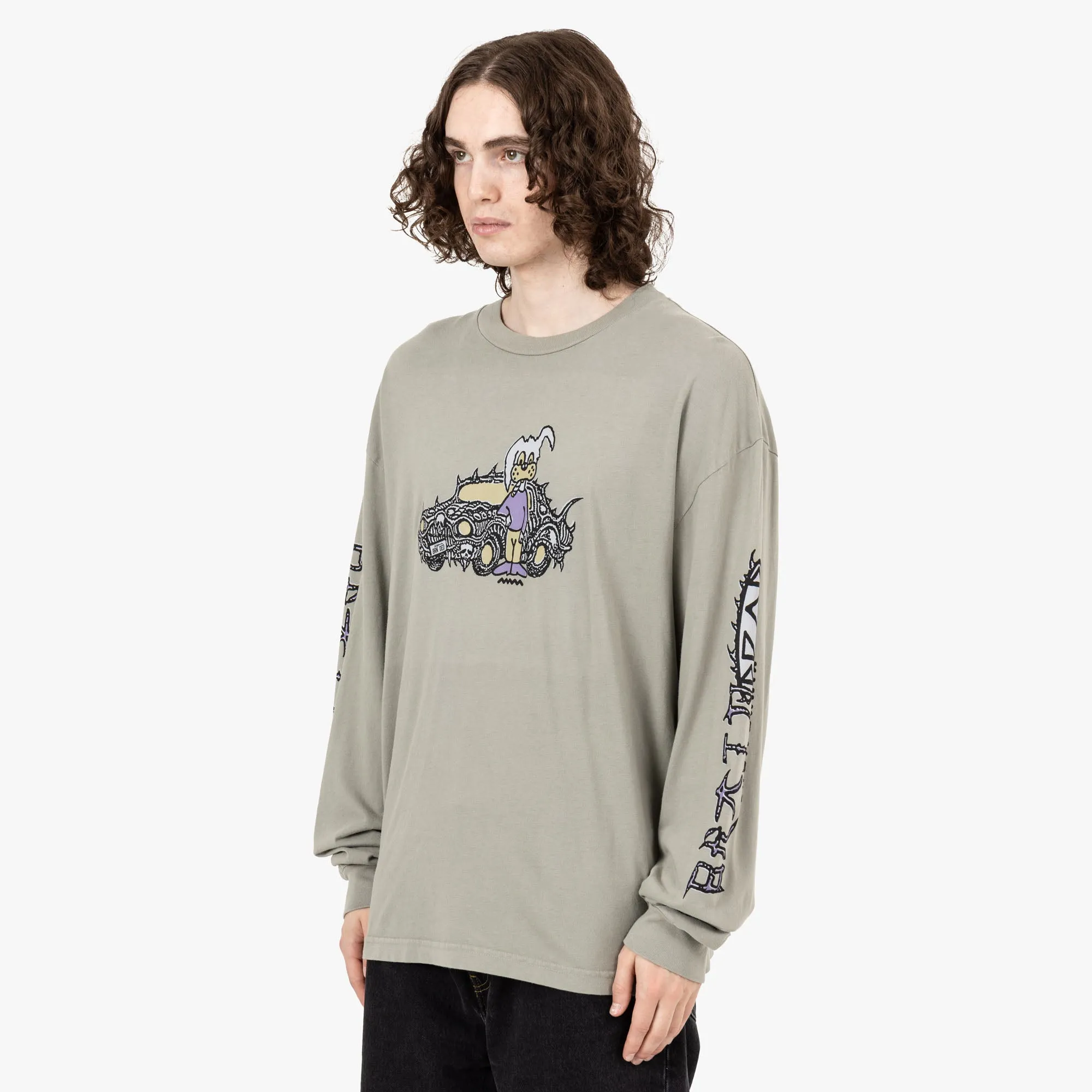 Brain Dead Bio Dog Long Sleeve T-shirt / Seagrass
