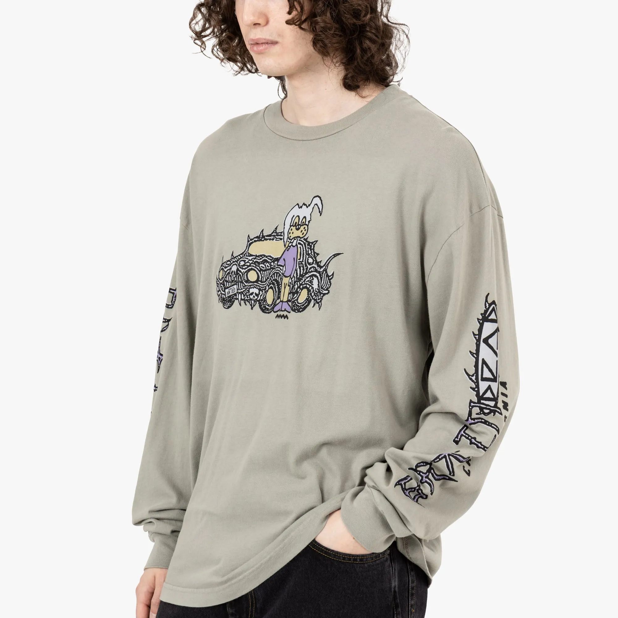 Brain Dead Bio Dog Long Sleeve T-shirt / Seagrass