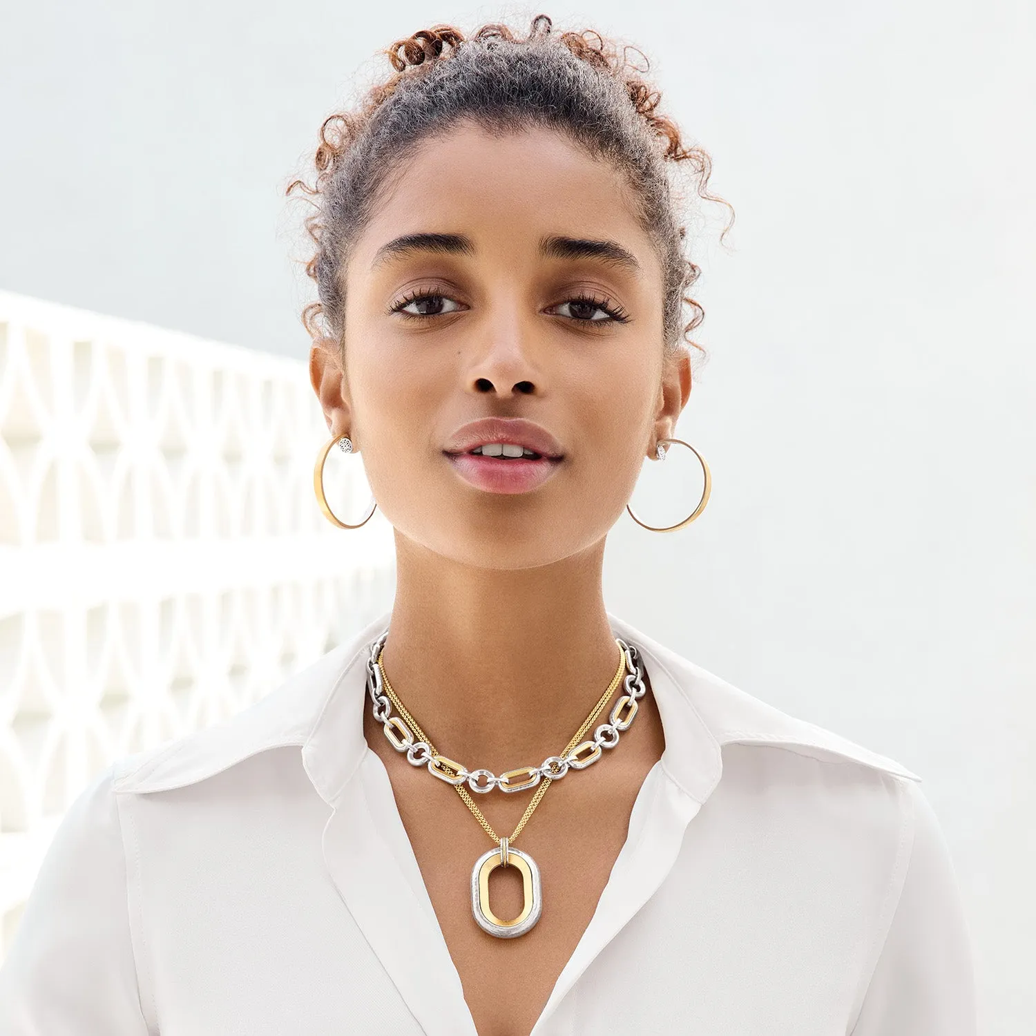 Brighton Necklaces Medici Two Tone Convertible Necklace