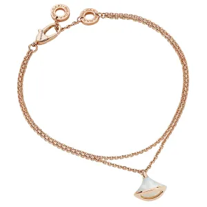 Bvlgari Divas Dream Rose Gold Mother of Pearl Charm Bracelet Bvlgari Jewelry