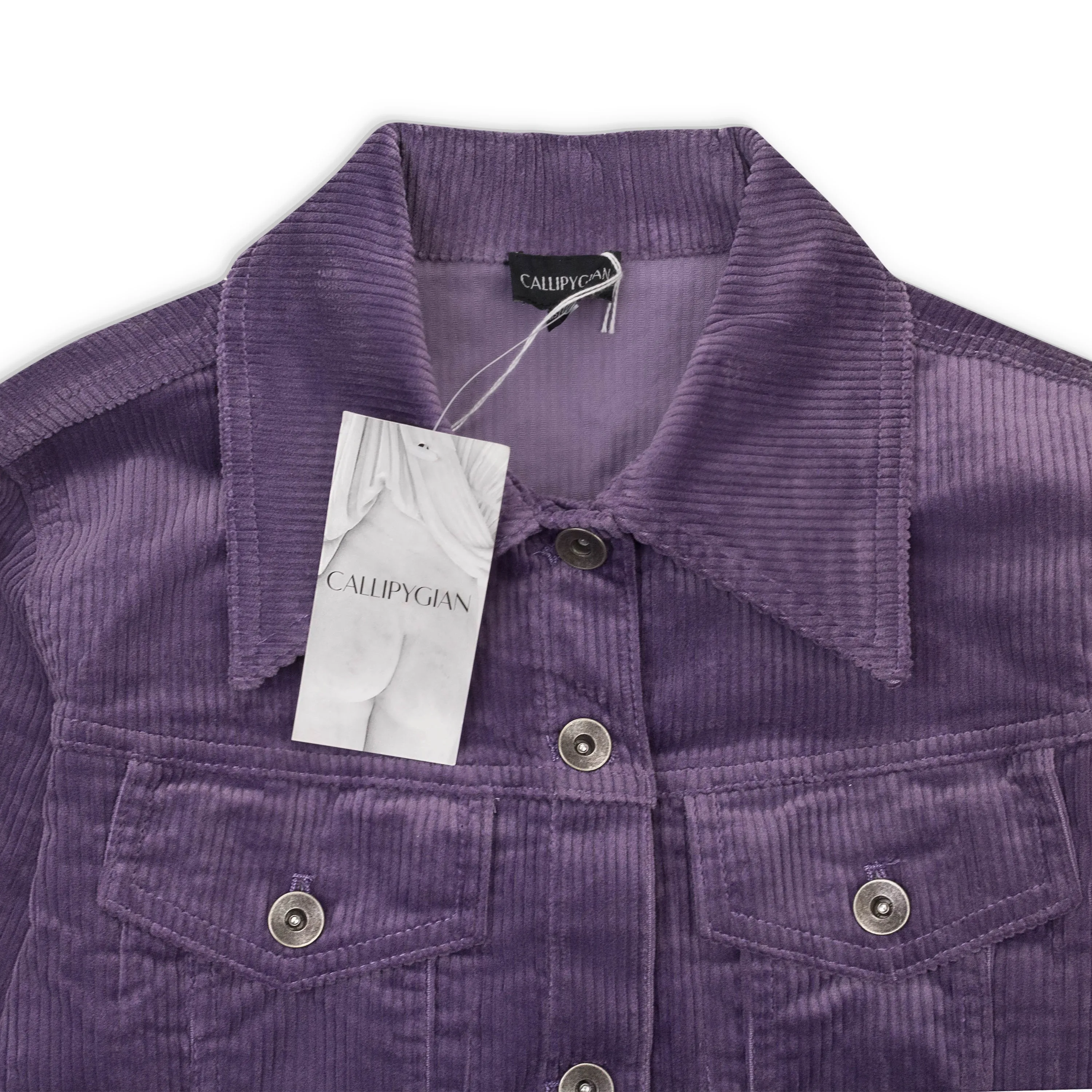 CALLIPYGIAN STRETCH PURPLE CORDUROY JACKET