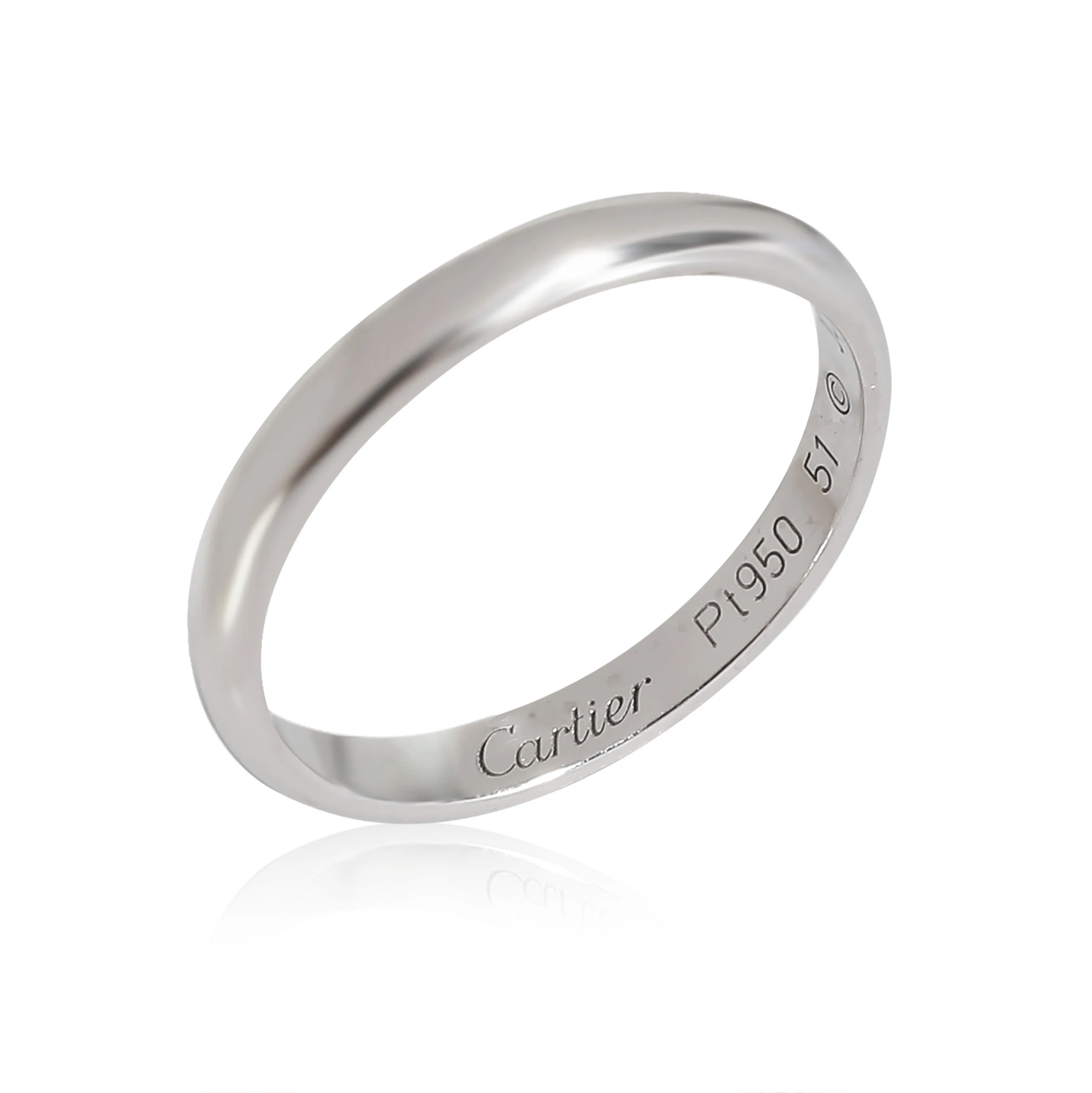 Cartier Jewelry 1895 2.5mm Wedding Band in Platinum