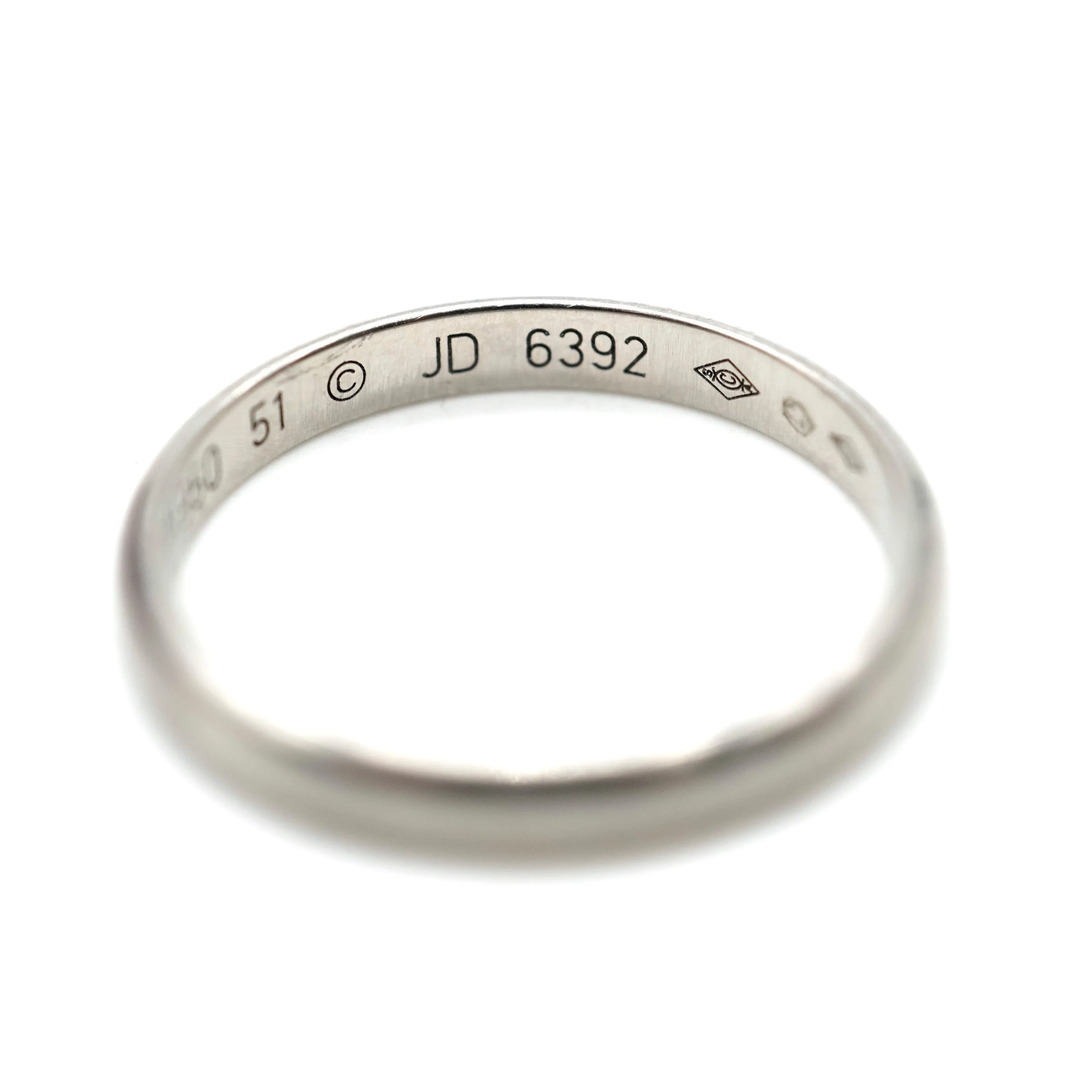 Cartier Jewelry 1895 2.5mm Wedding Band in Platinum