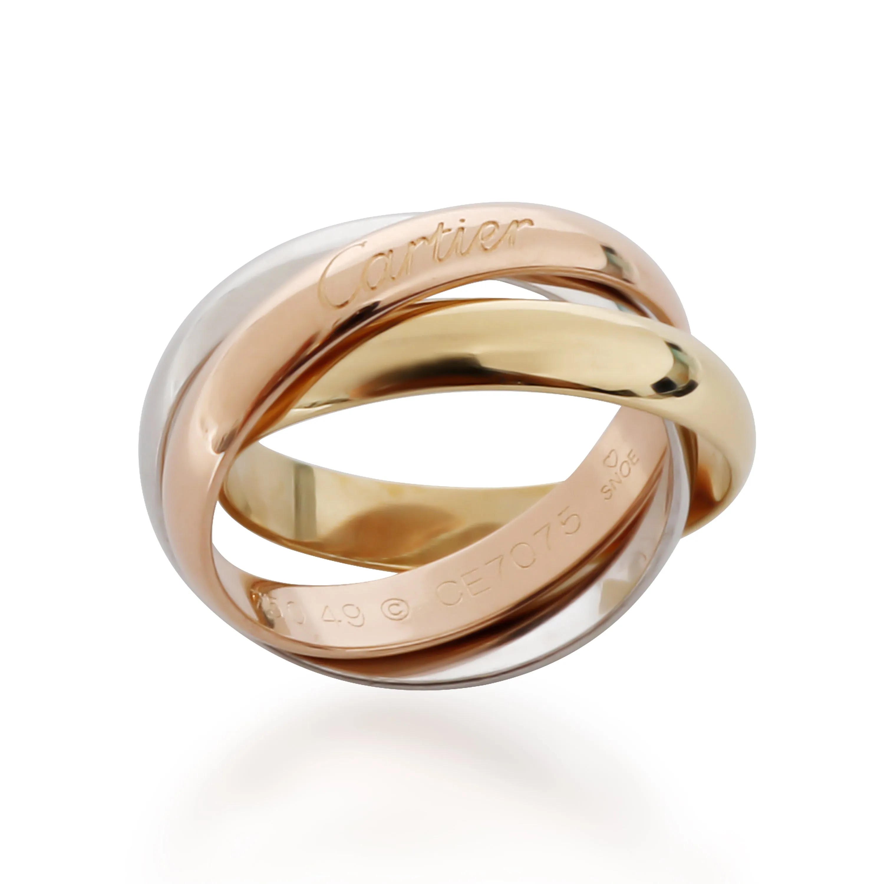Cartier Jewelry Cartier Trinity Ring in 18kt Tri-Color Gold