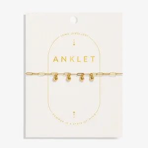 Charms Gold Plated Anklet 8534 Joma Jewellery