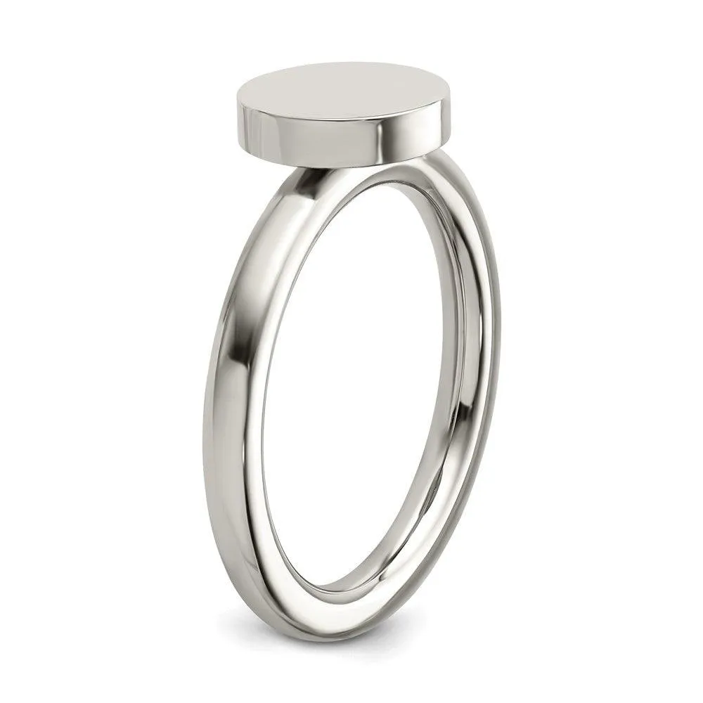 Chisel Jewelry Stainless Steel Polished Circle Ring