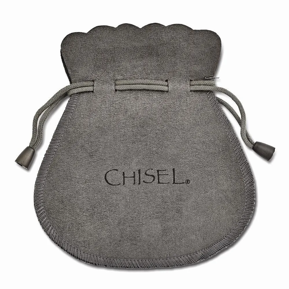 Chisel Jewelry Stainless Steel Polished FAITH with 1in ext. Anklet