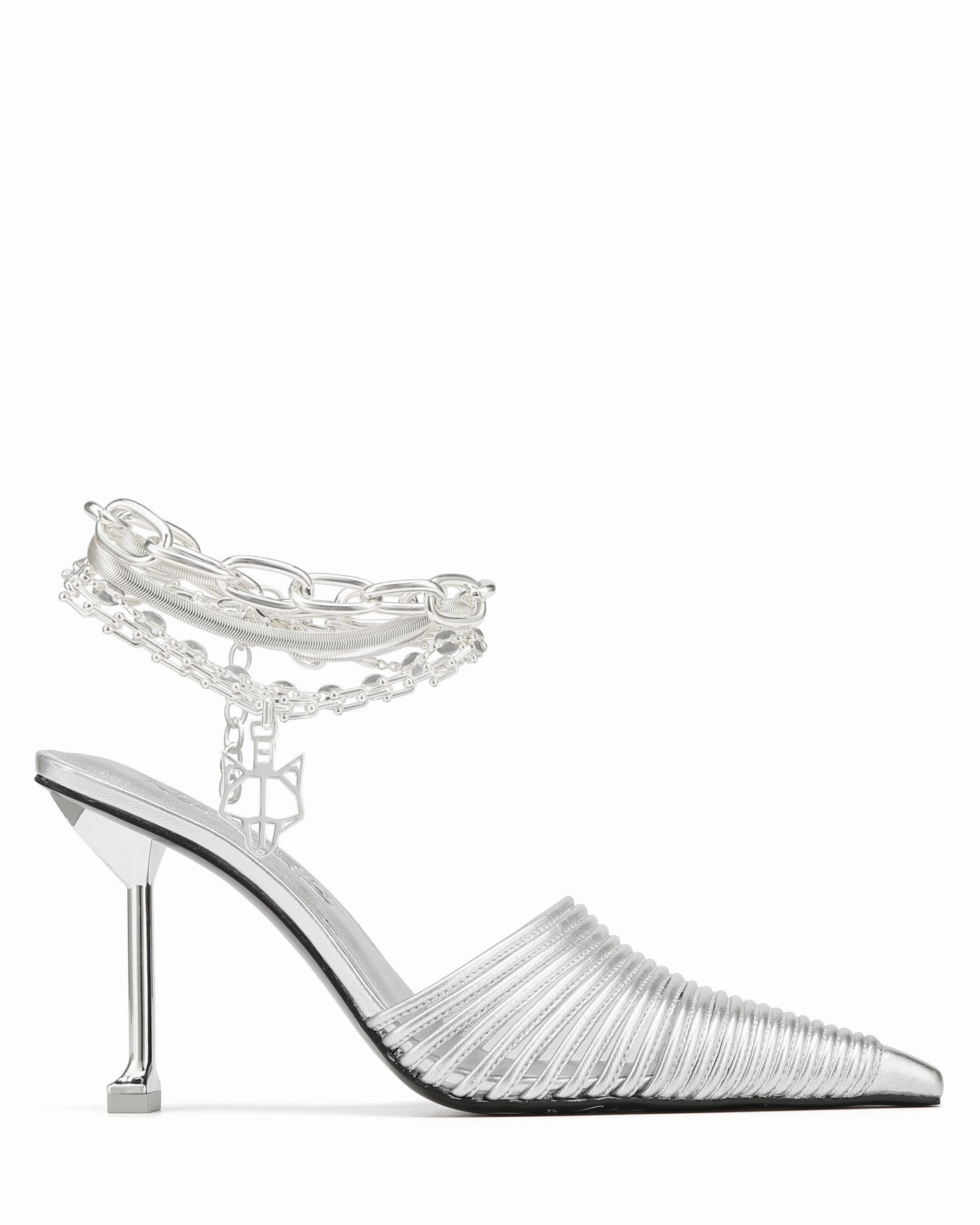 Chromed Silver Leather