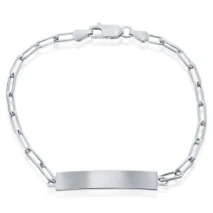 Classic Jewelry Classic Men's Bracelet - Sterling Silver Paperclip ID | S-5123