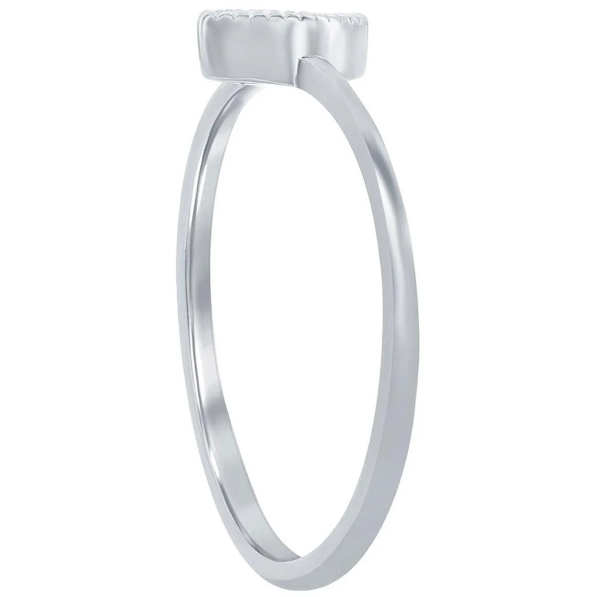 Classic Jewelry Classic Women's Ring - Sterling Silver Marquise CZ Solitaire, Size 5 | W-2744-5