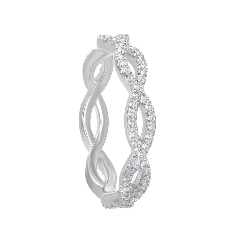 Classic Jewelry Women's Ring - Sterling Silver Open Marquise Topaz, Size 8 | BLW-1774-8