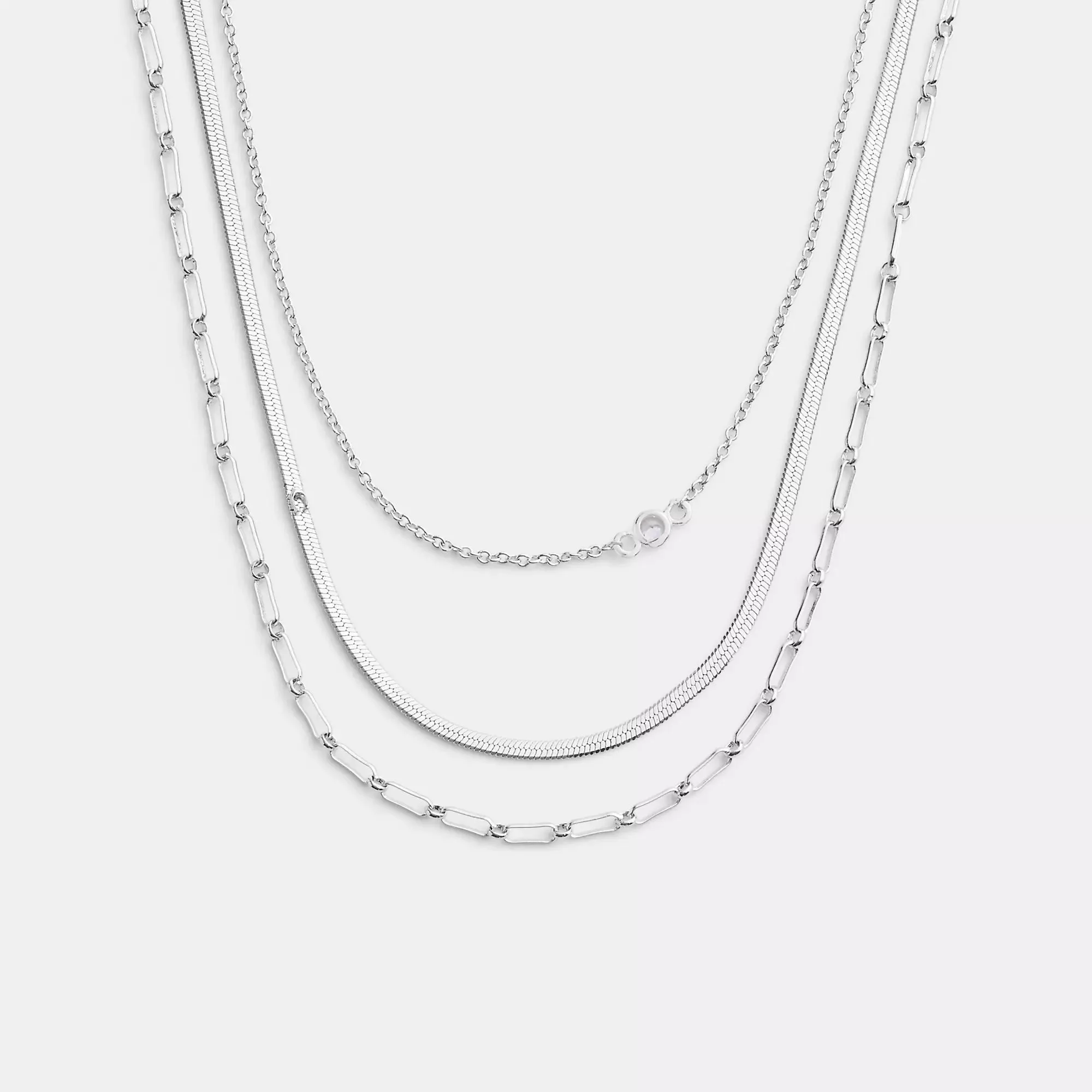 Coach Outlet Layered Chain Necklace COACH Outlet Bags