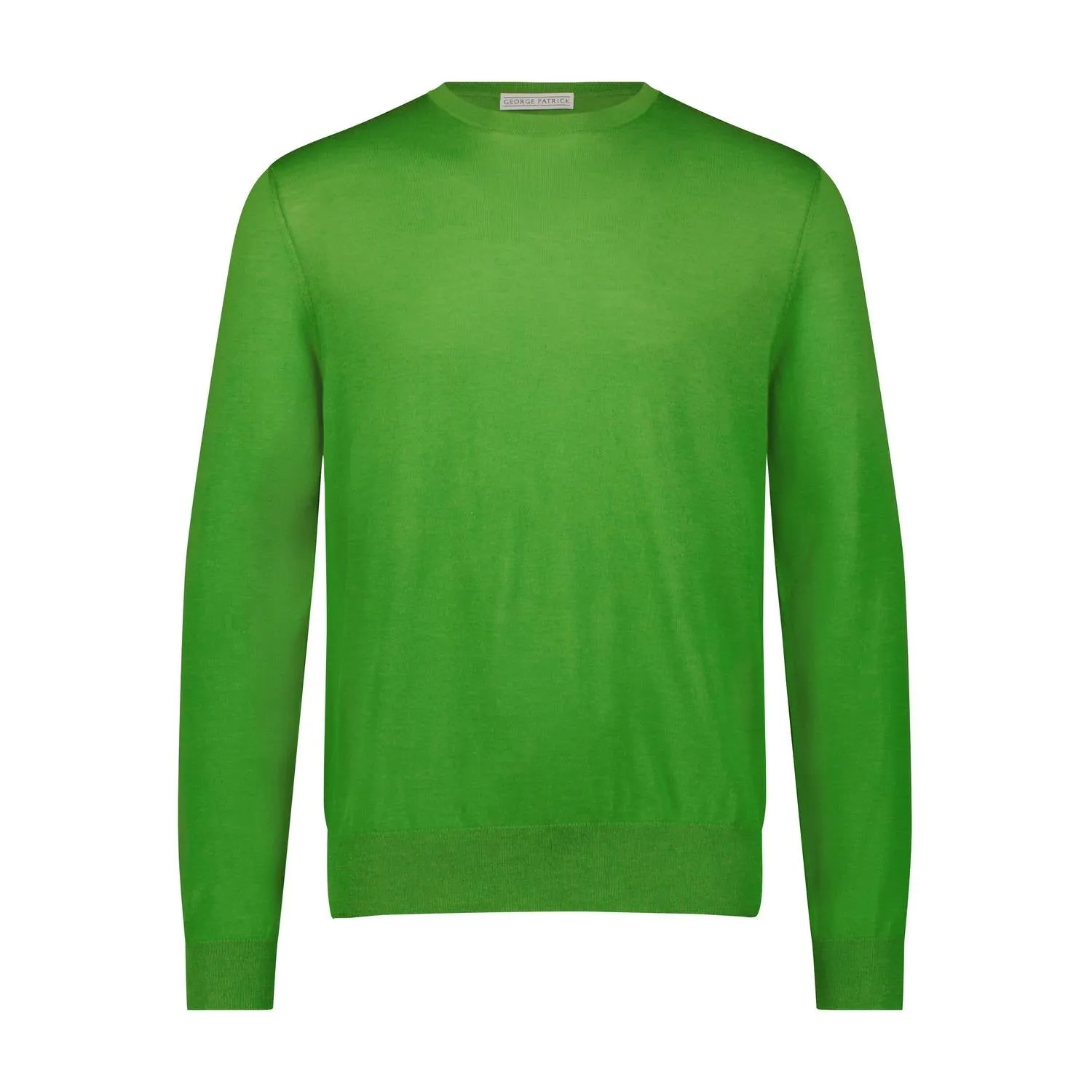 Crew Neck Sweater In Grass Green