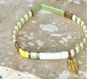 Crystals & Beaded Jewellery Ibiza Bracelet - Limoncello