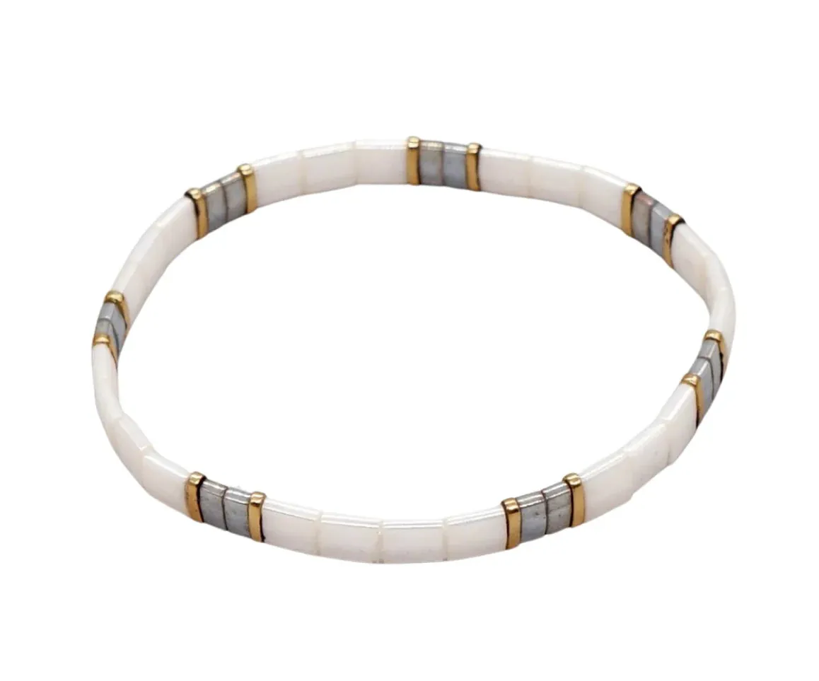 Crystals & Beaded Jewellery Ibiza Bracelet - Silver Linings
