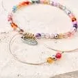 Crystals & Beaded Jewellery Riviera Bracelet - Candy Mix Silver