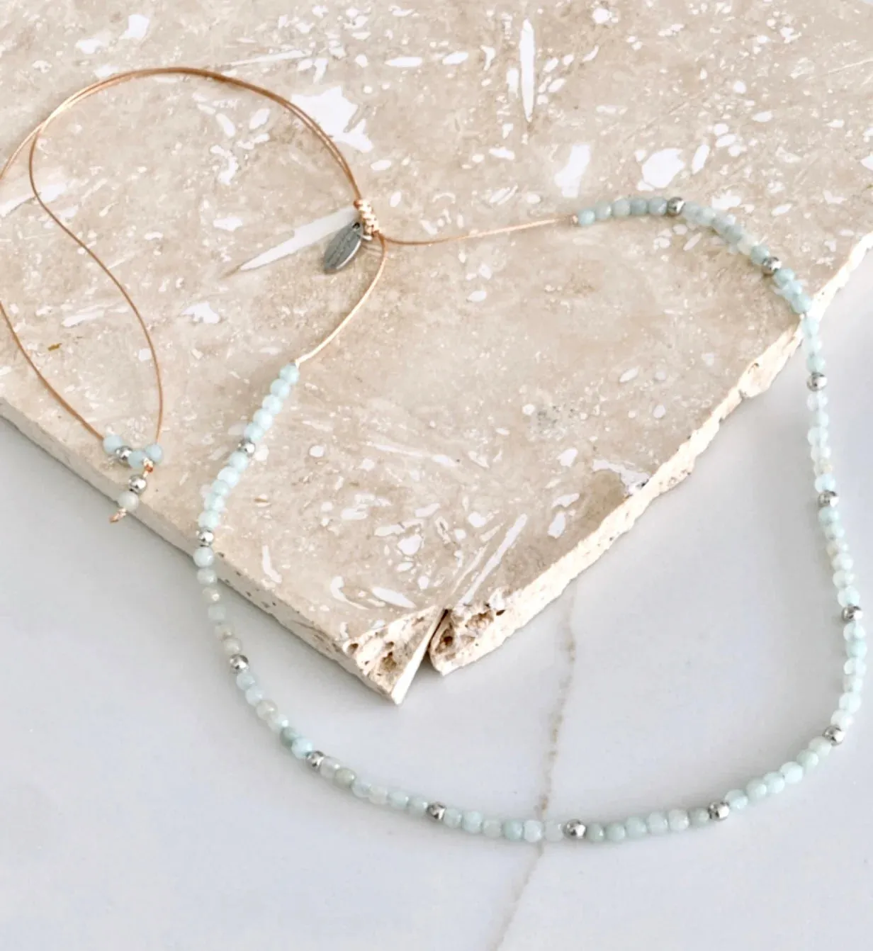 Crystals & Beaded Jewellery Riviera Bracelet - Mint Silver