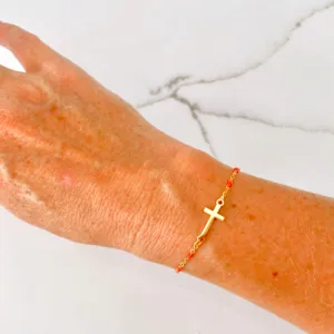 Crystals & Beaded Jewellery Sweet Mary  - Coral