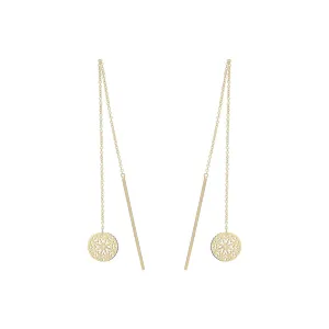 Disc Threader Earrings