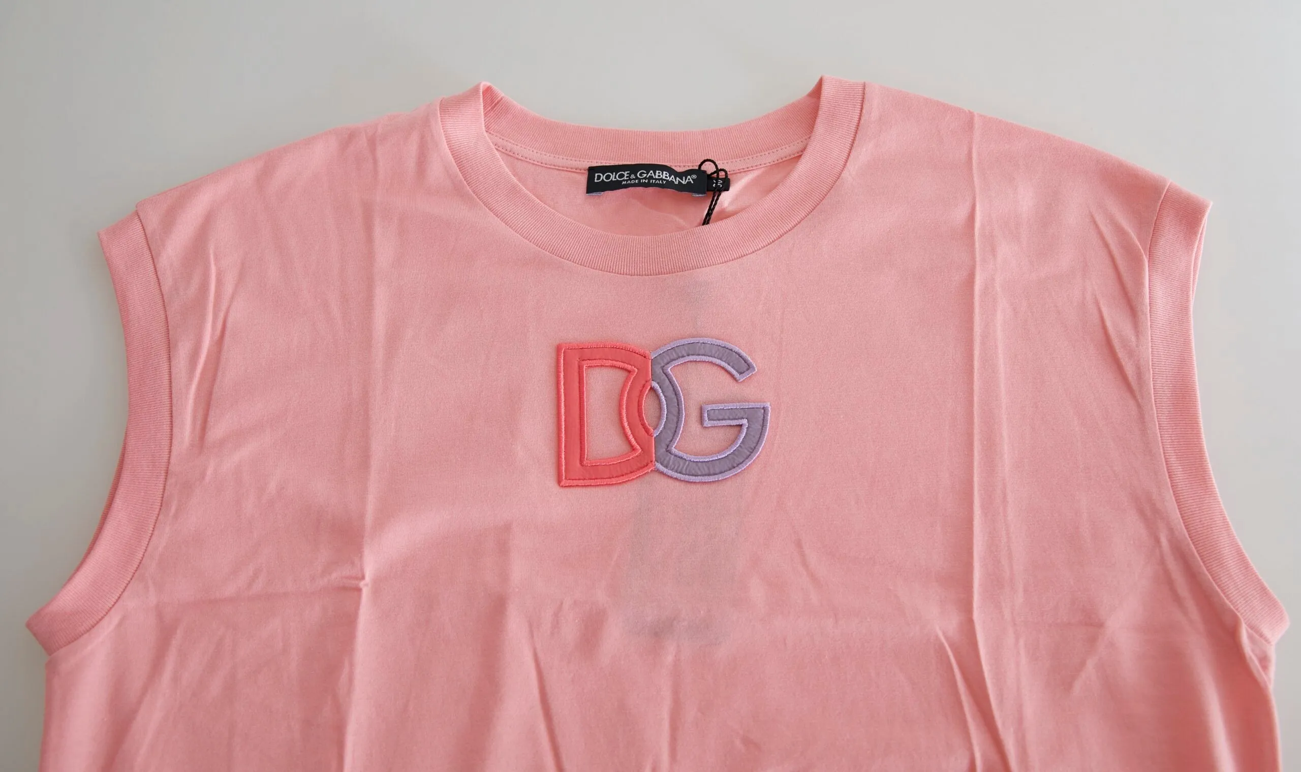 Dolce & Gabbana Elegant Cotton Crew Neck Tank Women's Top