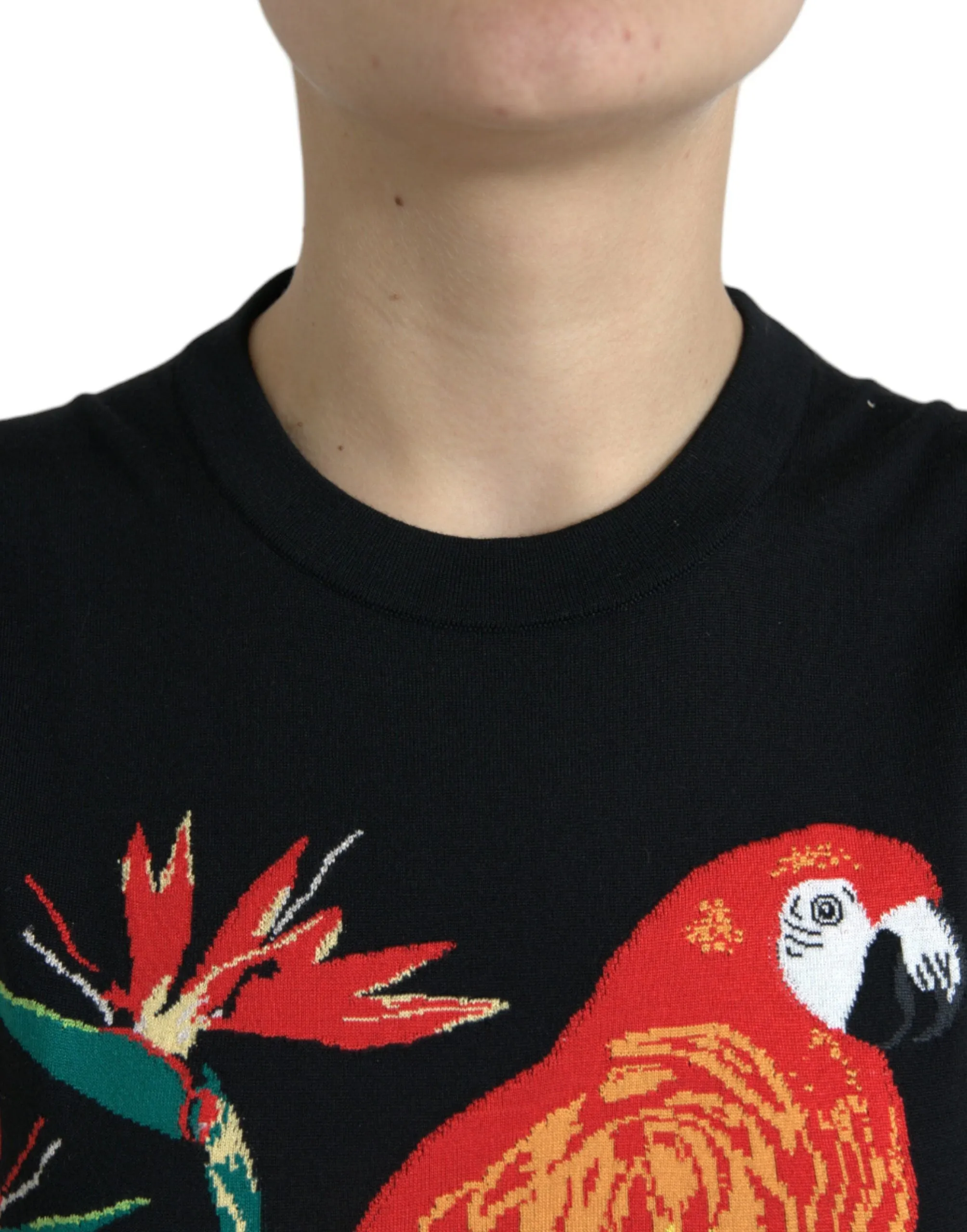 Dolce & Gabbana Elegant Jungle Print Crew Neck Tank Women's Top