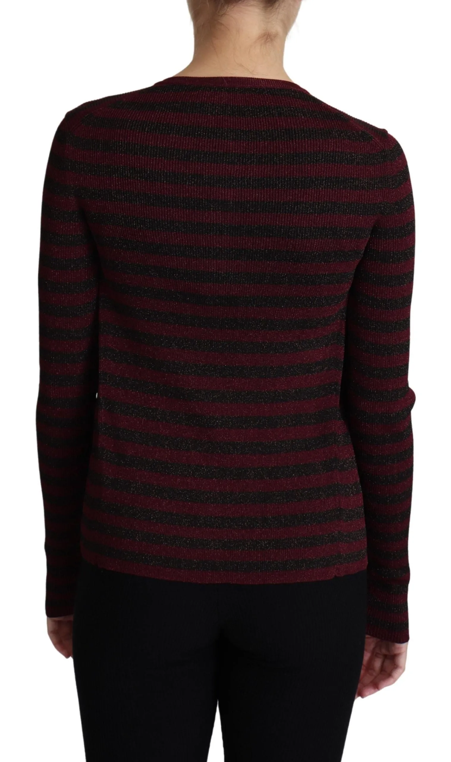 Dolce & Gabbana Elegant Striped Viscose Women's Cardigan
