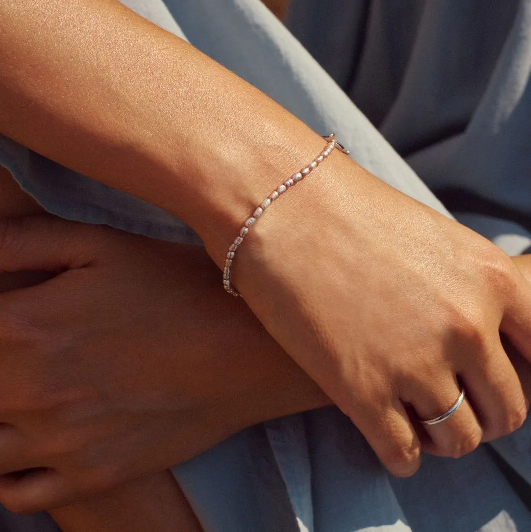Edblad Jewellery Edblad - Collier Pearl Bracelet Grey & Steel