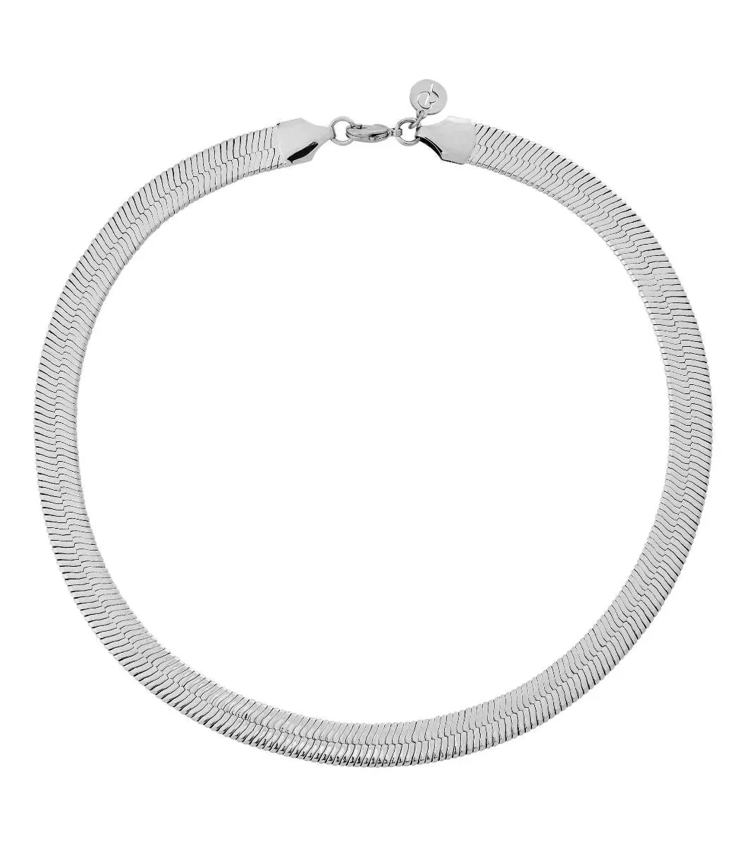 Edblad Jewellery Edblad - Herringbone Necklace L Rhodium