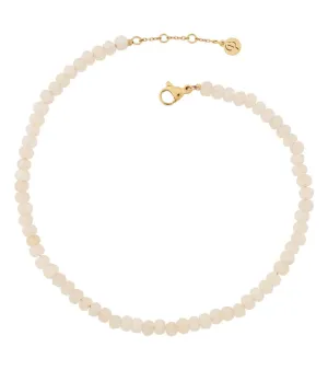 Edblad Jewellery Edblad - Summer Beads Anklet White & Gold