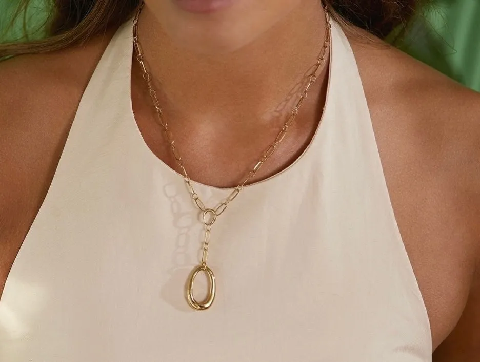 Edblad Jewellery Edblad - Tokiwa Necklace Y - Gold Plated