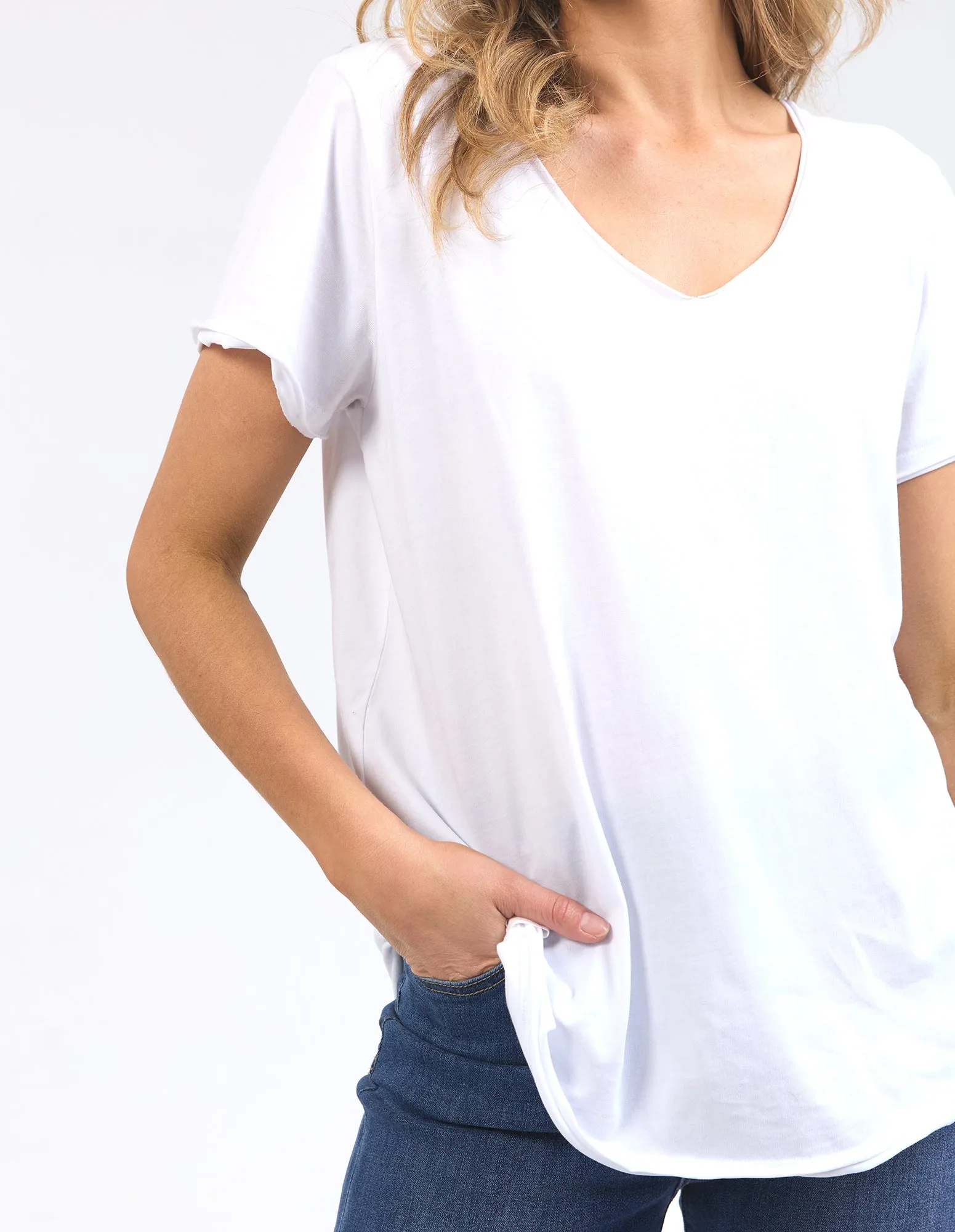 Elm Pima Vee Tee White