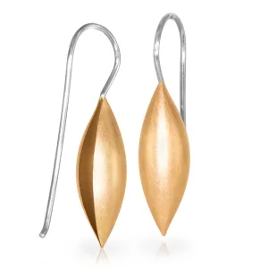 Erich Zimmermann Mini Rose Gold Platinum Cocoon Pod Earrings
