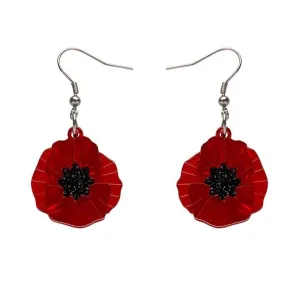 Erstwilder Poppy Field Drop Earrings
