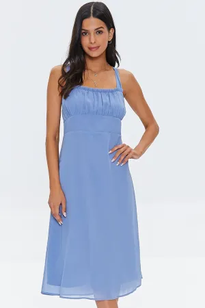 Forever 21 Women's Crisscross Midi Dress Periwinkle Forever 21