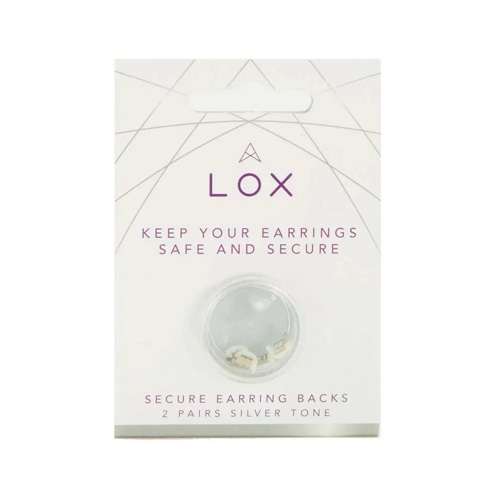 Forever Jewellery LOX  Secure Earring Backings (Pack of 2) - 3 colours