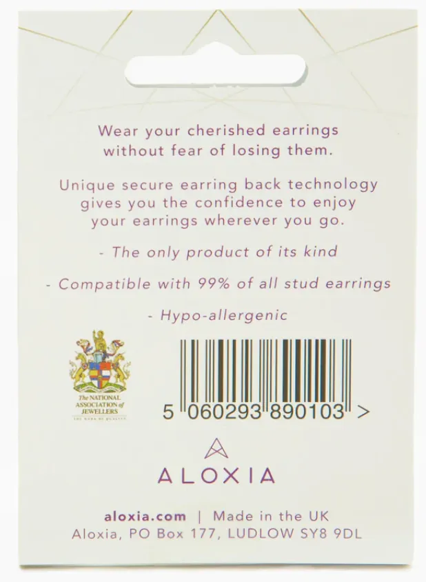 Forever Jewellery LOX  Secure Earring Backings (Pack of 2) - 3 colours