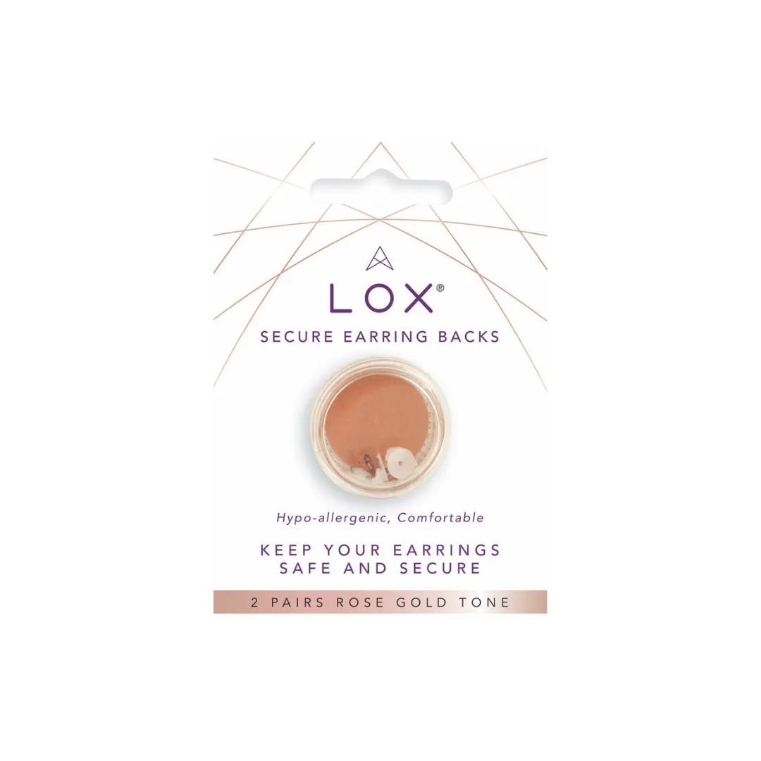 Forever Jewellery LOX  Secure Earring Backings (Pack of 2) - 3 colours