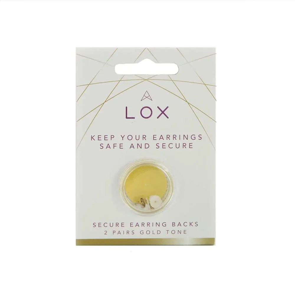 Forever Jewellery LOX  Secure Earring Backings (Pack of 2) - 3 colours