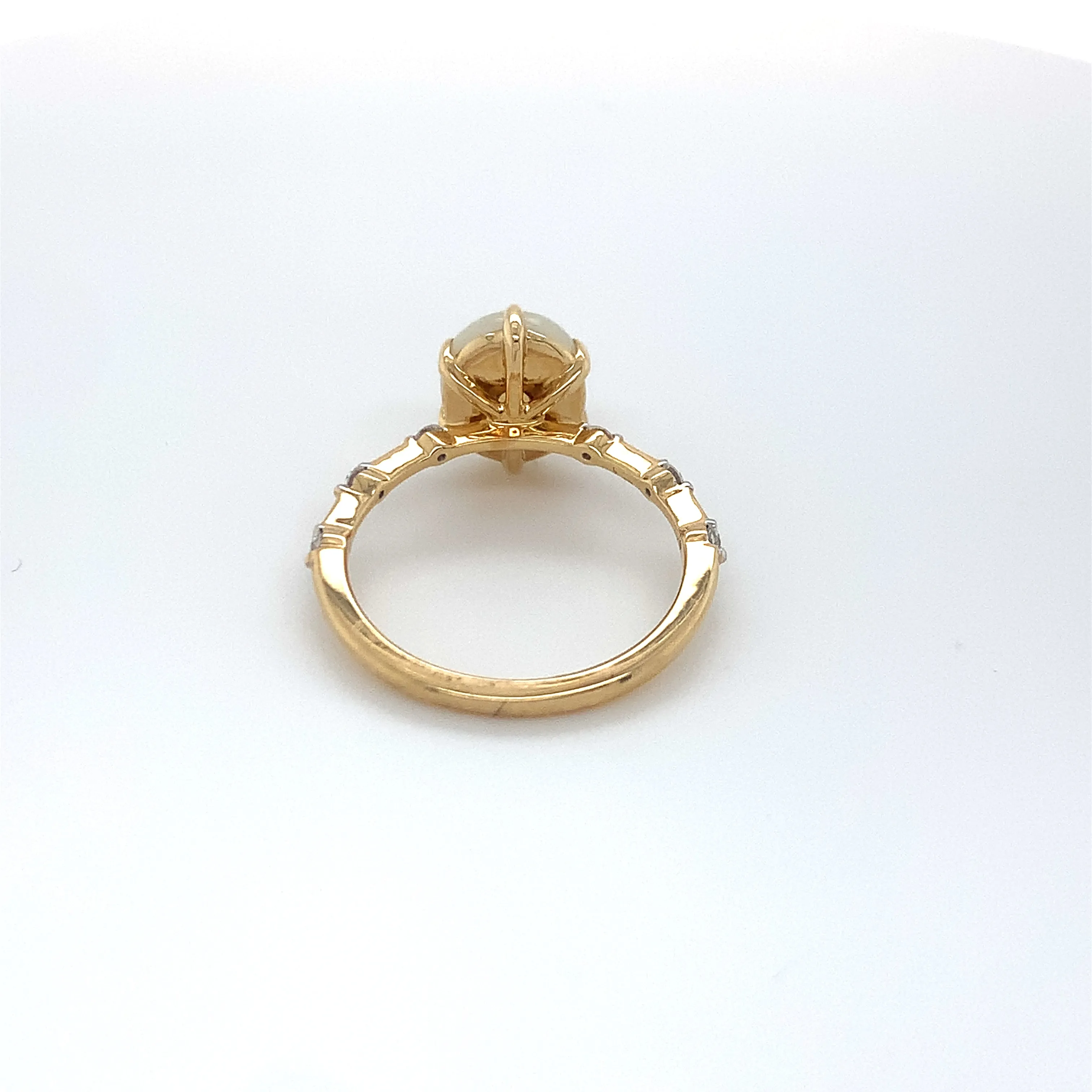 Forever Jewellery Luna Opal Yellowgold Ring