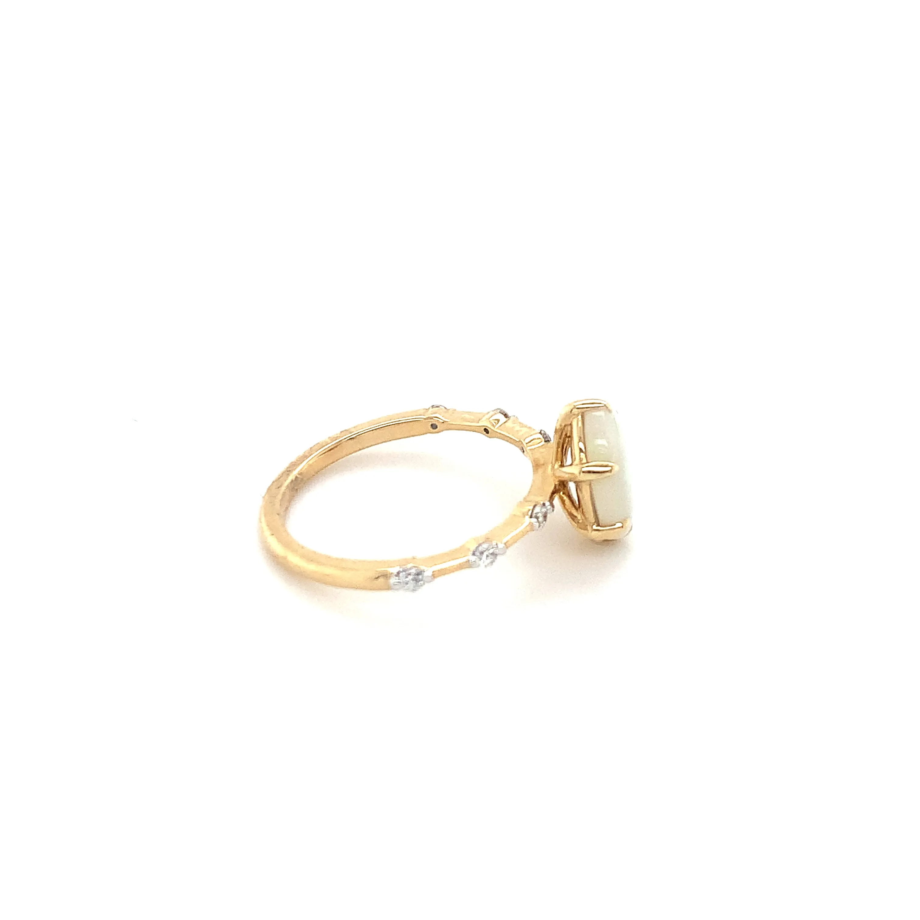 Forever Jewellery Luna Opal Yellowgold Ring
