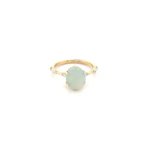 Forever Jewellery Luna Opal Yellowgold Ring
